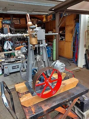 For Sale Antique Vertical Steam Engine Off Grid Alternator Oiler Ross Bendixen • $5675