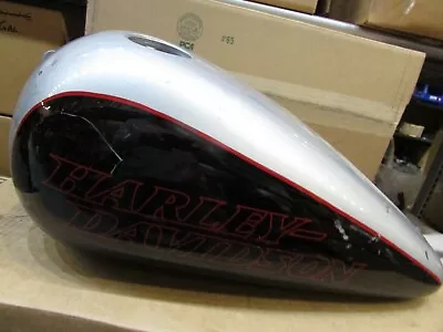 $200 • Buy 2014 Harley FXDL Gas Tank Dyna Low Rider Black/Silver 2006-2017 FXDB/FLD/FXDL