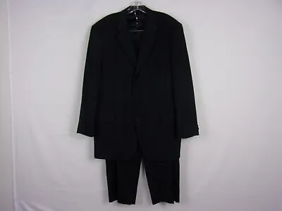 Lineage 3-Button Jacket/Pants 2-Pc Suit SIZE: J-46R; P-40W BLACK STRIPE • $7.18