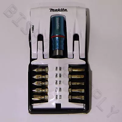 Makita B-27159 11pc Torsion Impact Gold Screwdriving Bit Tip Set NEW Mag Holder • $14