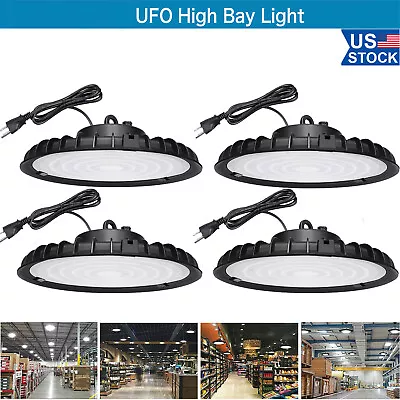 4Pack 100W UFO Led High Bay Light Factory Gym Warehouse Commercial Garage Light • $86.66