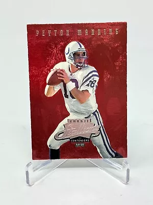1998 Playoff Football Peyton Manning Rookie Stallions RC Card #6 EX SC • $24.99