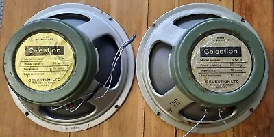 Original 1971 Pre-Rola Celestion Greenback Speakers – Matching Pair! • $1300