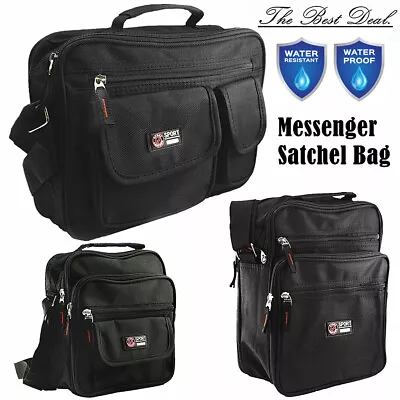 Mens Waterproof Business Crossbody Briefcase Messenger Bag Shoulder Satchel Bags • $10.88