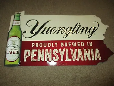 $28.99 • Buy YUENGLING Proudly Brew Pennsylvania METAL TACKER SIGN Craft Beer Brewery Brewing