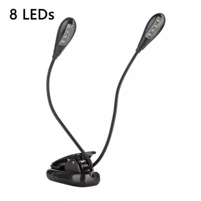 Clip Lamp Music Stand Light Music Score Light 2/4/8 LEDs Light Reading Lights • $11.24