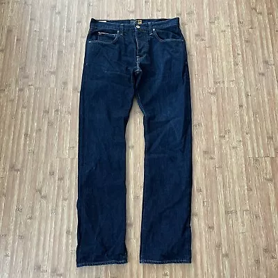 J Crew Mens 770 Kaihara Selvedge Jeans Size 31x31 Button Fly Straight Dark Blue • $44.90