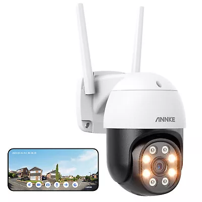 ANNKE 4MP PTZ Wifi CCTV Color IP Camera 8X Digital Zoom In Two-Way Talk Wireless • £36.49