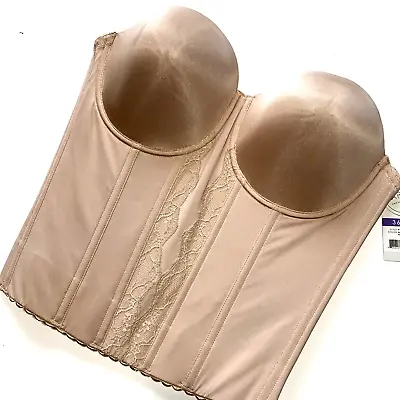 £33.39 • Buy US 36DDD Parfait Elissa Nylon Low-Back Bustier Strapless Underwire Boned Bra