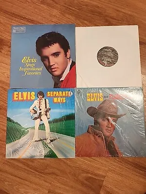 Elvis Presley Vinyl LP Record Lot Of 4 - Flaming Star Separate Ways Plus • $12.99