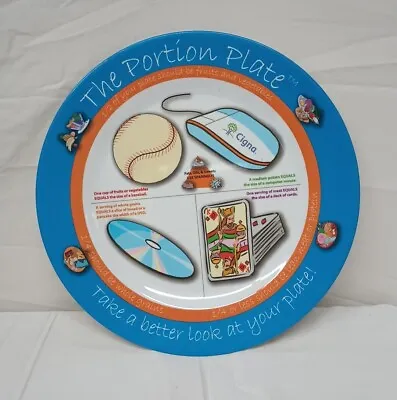 Melamine The Portion Plate Cigna Meal Measuring Educational Diet Control Plate • $10.52