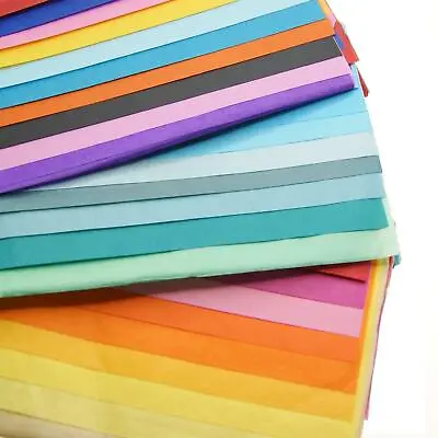 Crepe Paper Tissue Sheets Various Colours Arts Party Decor Crafts Gift Packing • £3.19