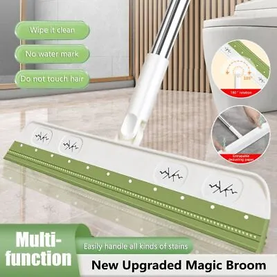 Rotatable Magic Rubber Broom Silicone Sweeping Brush Mops Hand Dust Brooms • $11.09