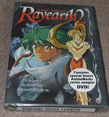 NEW & SEALED Magic Knight Rayearth 2 Vol. 2 Rise DVD 2003 W/ Bonus DVD Sampler • $14.95