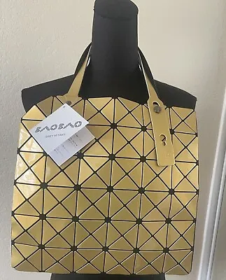 Bao Bao Issey Miyake Shoulder Bag Gold Geometric Panels  • $75