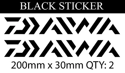 2 X  Daiwa Fishing Boat Reel Rod Sticker Vinyl Decal Set For Dinghy Tackle Boxes • $5.95