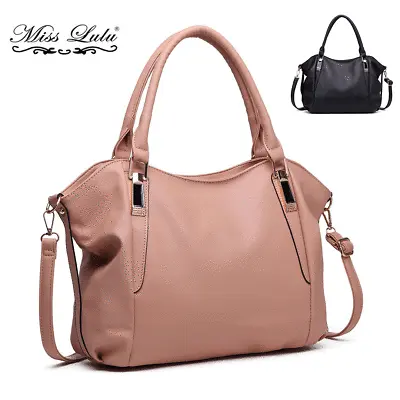 £14.99 • Buy Ladies Designer Soft PU Leather Slouchy Hobo Handbag Tote Shoulder Bag