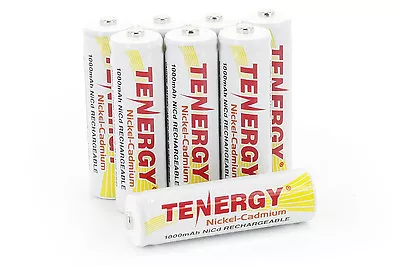 Tenergy 8PCS AA 1.2V 1000mAh High Capacity NiCd Rechargeable Batteries Cells AA • $10.99