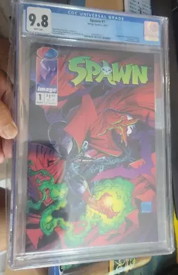 Spawn #1 CGC 9.8 NM/M White Pages Key Issue Image 1992 1st Al Simmons Sam • $75