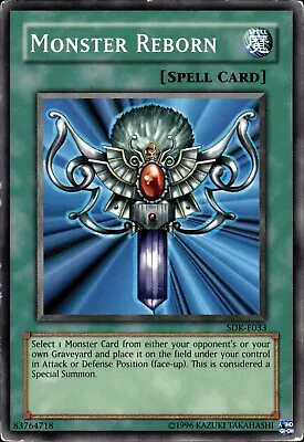 Monster Reborn - SDK-E033 - HP - YuGiOh • £1.95