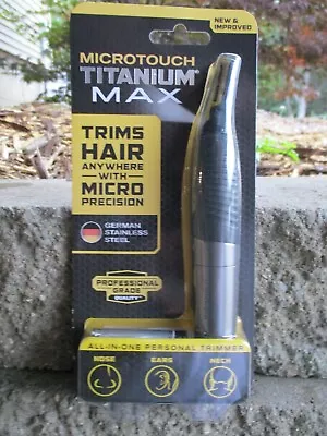 Micro Touch Titanium MAX Lighted Personal Trimmer • $12.99