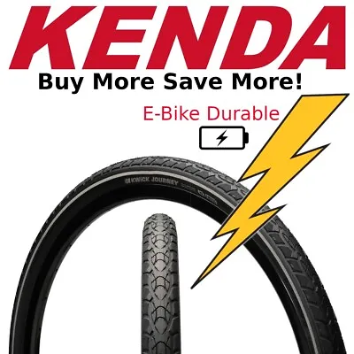 Kenda Kwick Journey K1129 26  FlatGuard E-Bike Street Path Tire 26x1.95 1.75 1.5 • $19.50