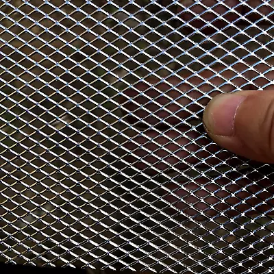 304 Stainless Steel Mesh Screen Wire Metal Mesh Screen Expanded Metal Sheet 16 X • $35.88