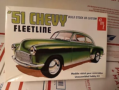 Vintage AMT 51 Chevy FLEETLINE Stock Or Custom Build 1/25 Model Car Kit 8250 • $23.99