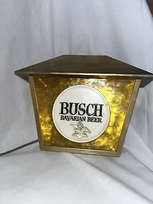 Vintage 1950's 60's Busch Bavarian Beer Local No. 714 Fabricators Sign Light UP! • $49.10