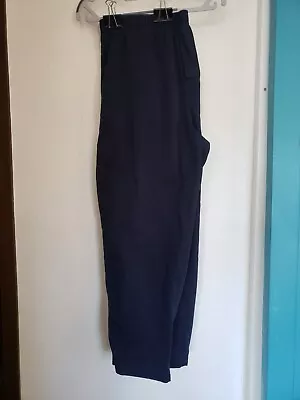 Vintage Cabin Creek Womans Navy Blue Slacks 20w Pull On Elastic Waist  • $7