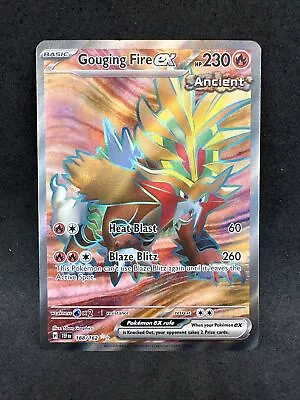 Pokemon Gouging Fire Ex 188/162 Temporal Forces Full Art Ultra Rare Holo NM • $9.99