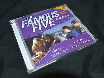 CD Audiobook Enid Blyton The Famous Five - On A Secret Trail & Treasure Island • £9