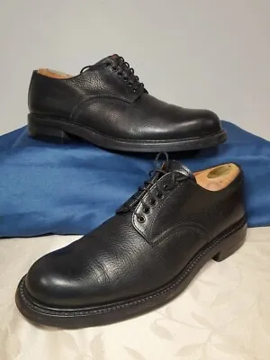 RARE!!! Vintage H. HUNTSMAN & SONS Of London Black Grain Leather Dress Shoes 8.5 • $250