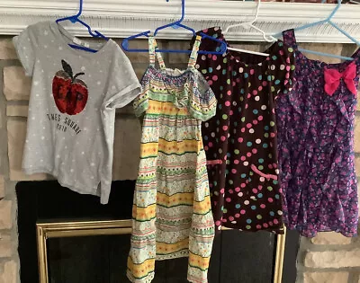 Lot Of 4 Girls Summer Tops & Dress  Size 7/8 Gap Zara • $7