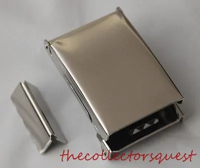 NEW FLIP TOP CHROME BELT BUCKLE With TIP ONLY For 1.25  Canvas Belts Replacement • $5.99