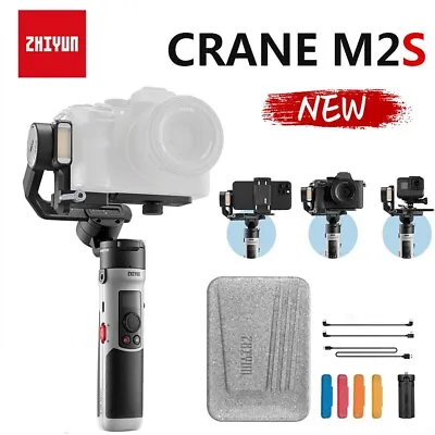 Zhiyun Crane M2S 3-Axis Gimbal For Smartphone Mirrorless DSLR Action Camera • $398.19