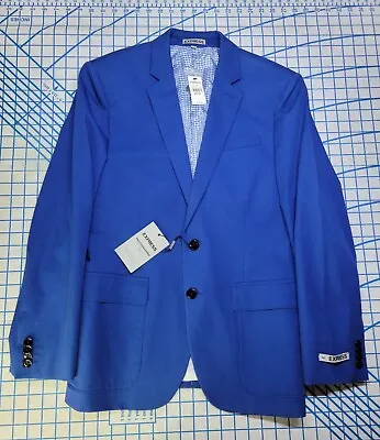 EXPRESS - Photographer - Fitted Blazer Sport Coat Jacket Men's Size 38S C Royal  • $159