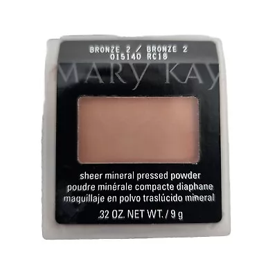Mary Kay Sheer Mineral Pressed Powder  - Bronze 2 015140 New Old Stock  • $14.99