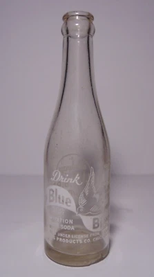 $29.99 • Buy 1940s 1947 RARE OLD VINTAGE ACL SODA BOTTLE POP BLUE BIRD SODA BOTTLE CHICAGO IL