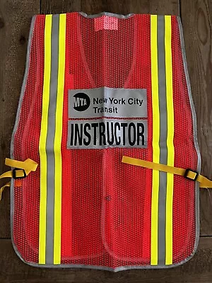 MTA New York City Transit Safety Vest Subway Bus Collectible Discontinued Rare • $150
