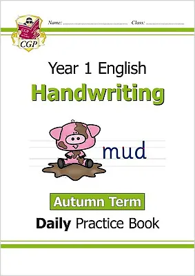 KS1 Year 1 English Handwriting Daily Practice Book Autumn Term Ages 5-6 Cgp • £6.99