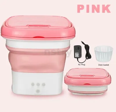 MINI  Folding Washing Machine Portable For Clothes With Dryer Bucket For Tra • $49.99