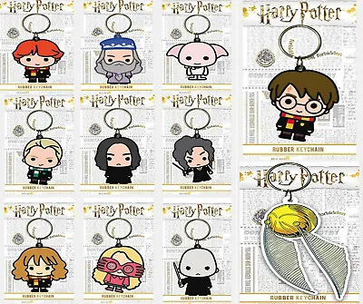 £3.45 • Buy Harry Potter Chibi Keyring Rubber Official Licensed Character Keychain Gift New