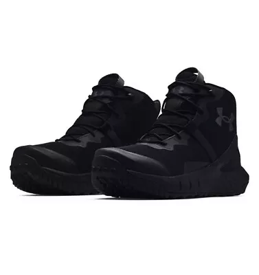 Under Armour 3023741 Men's UA Micro G Valsetz Mid Tactical Boots - Black - 13 • $89.99