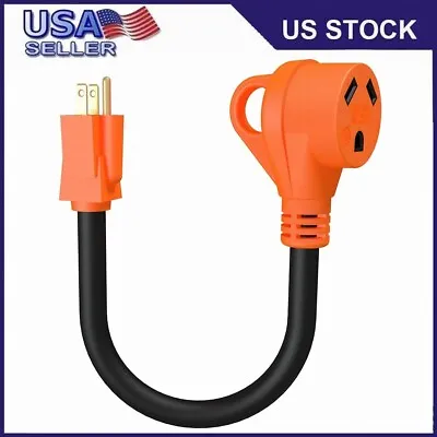 15 Amp To 30 Amp Female Dogbone Adapter RV Electrical Converter Cord Cable USA • $11.99