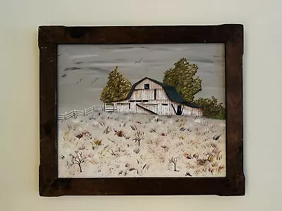 Vintage Original Artist Signed Oil Painting With Wooding Frame • $45