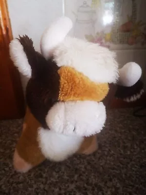 Plush Vintage Bull/cow. Height 9  Vgc. See Description.  • £4