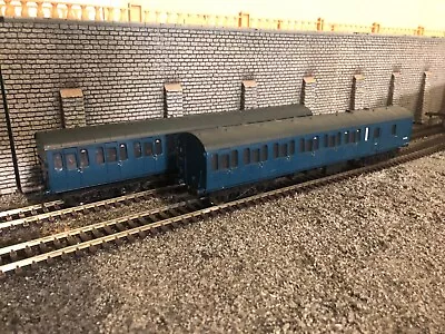 Bachmann BR MK1 Blue Coaches X2 (Fitted With Hornby White Maglights) • $100