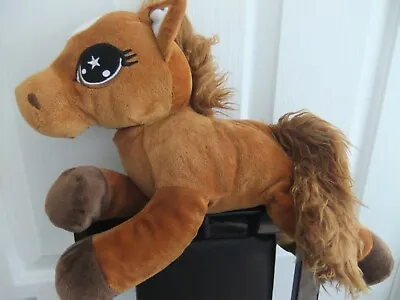 15  Ginger Brown Pony Horse Soft Toy Cuddly Star Eye Teddy Next Little Farm Trip • £19.99