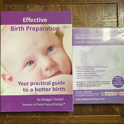 Natal Hypnotherapy Effective Birth Preparation Home Birth Book And CD • £5